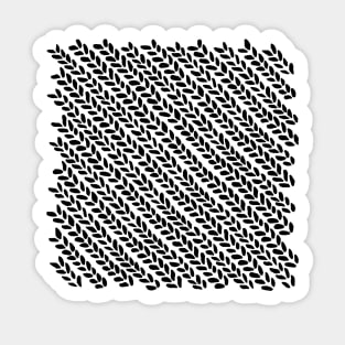 Knit Wave Black 45 Sticker
